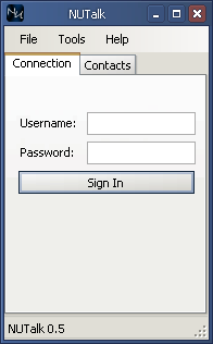 The main program window