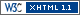 Valid XHTML 1.1